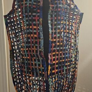 Colorful Woven Vest nwt